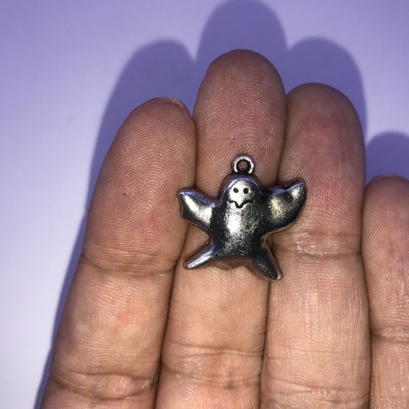 Pewter Halloween Ghost Charm - Picture 11 of 16